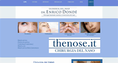 Desktop Screenshot of chirurgiadelnaso.it
